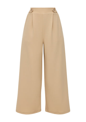 Culotte aus Crêpe im Loose Fit