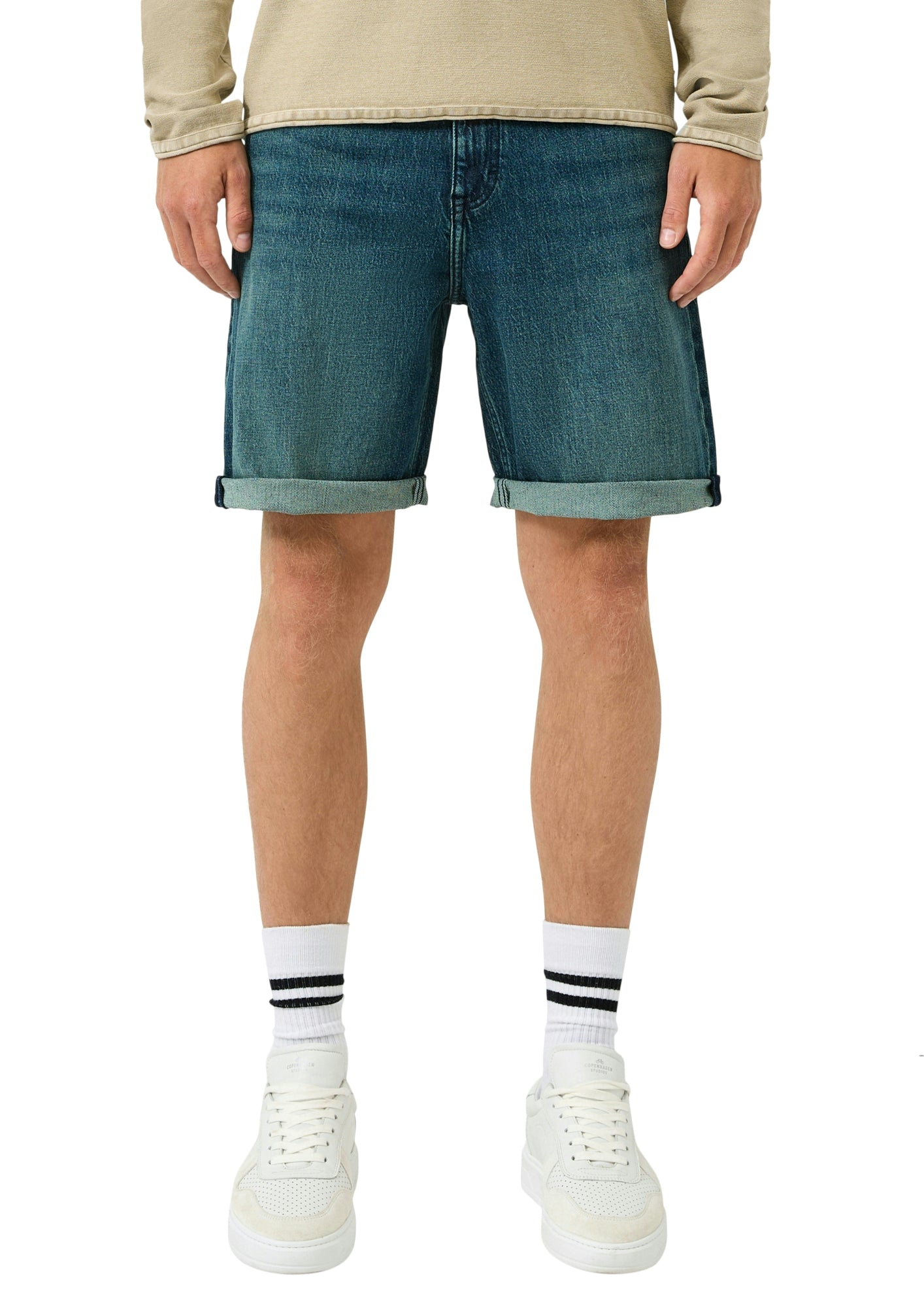 Q/S by s.Oliver Jeansshorts  dunkelblau