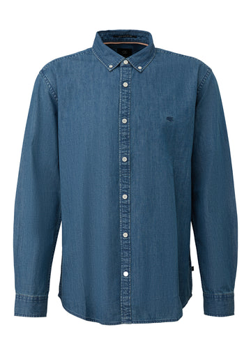 Denimhemd mit Kentkragen