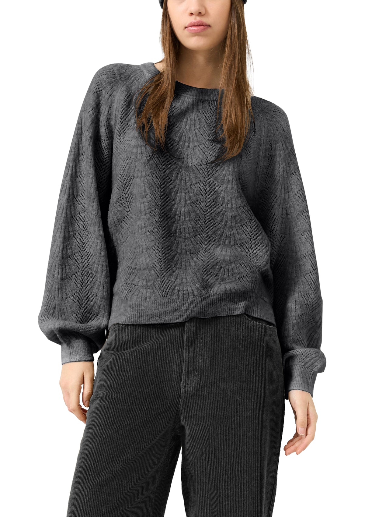 Q/S by s.Oliver Pullover  grau