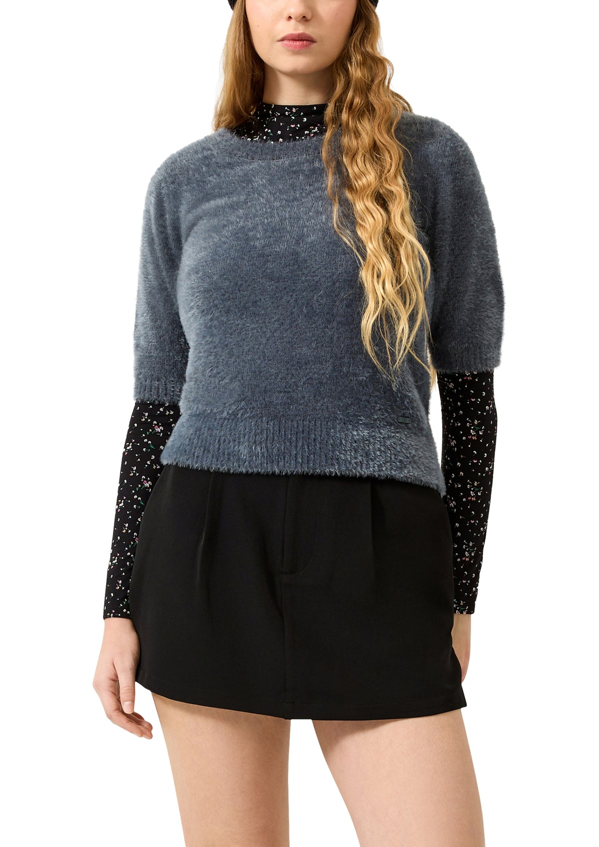 Q/S by s.Oliver Pullover  grau