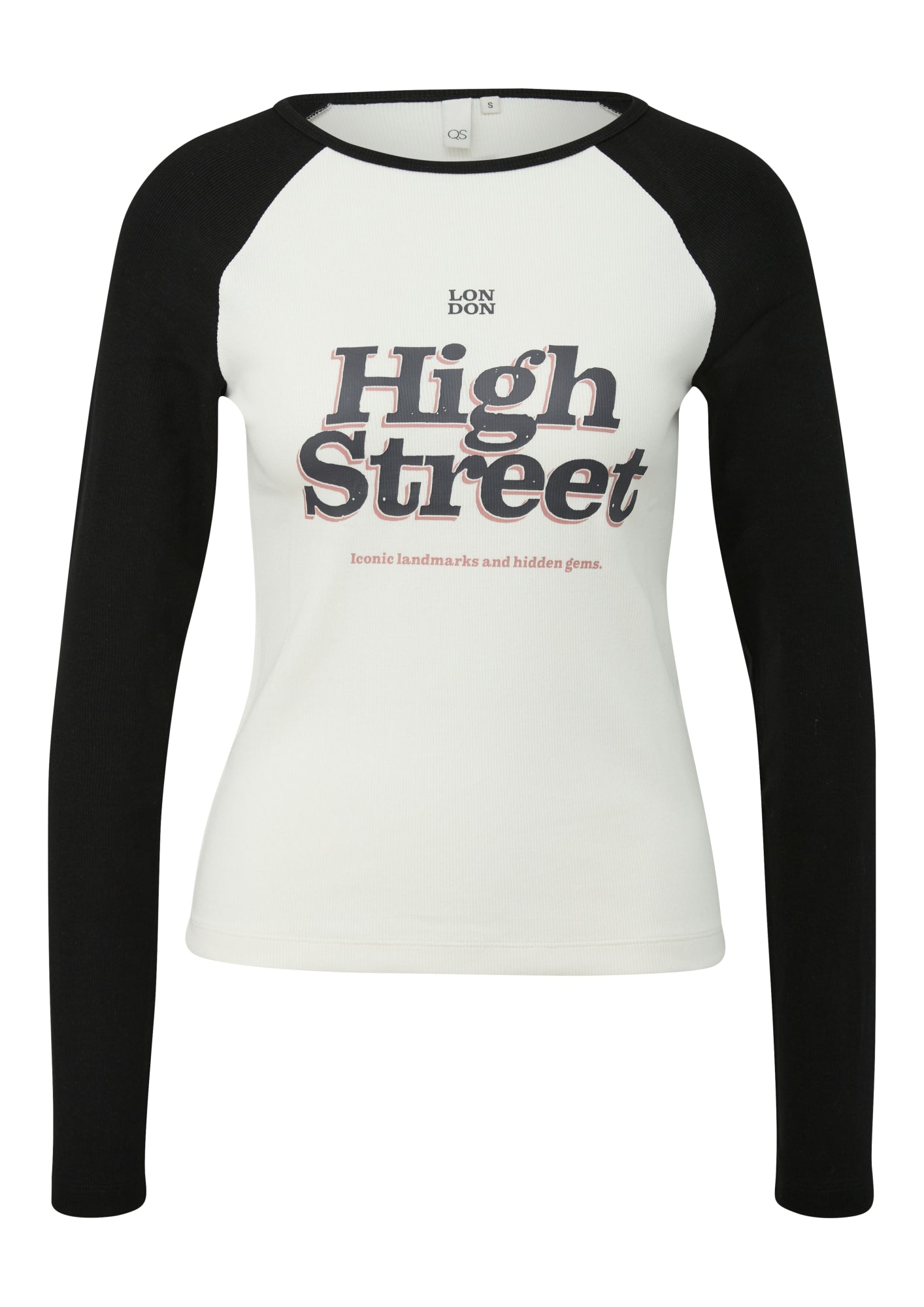 Q/S by s.Oliver Langarmshirts  schwarz