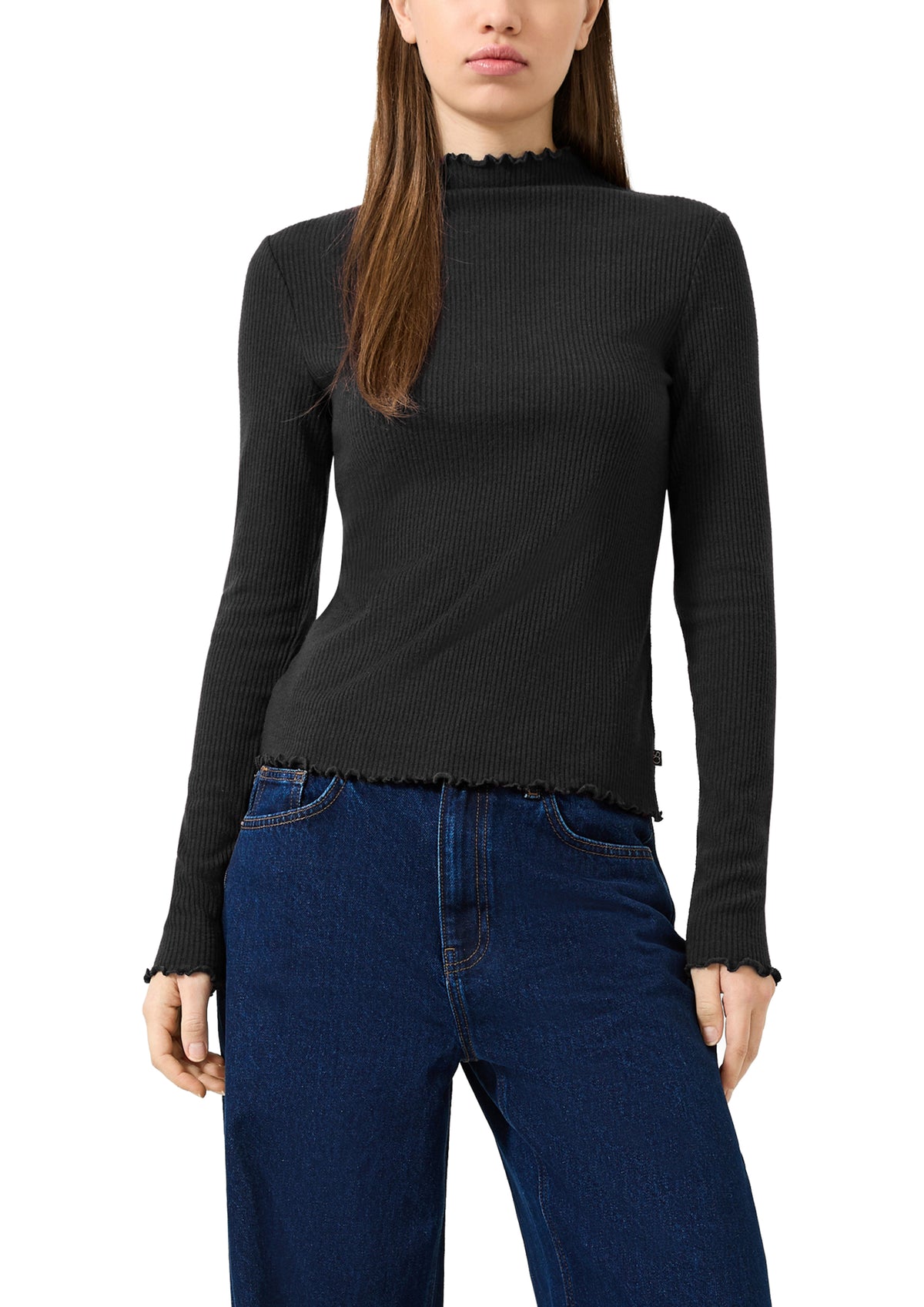 Q/S by s.Oliver Langarmshirts  schwarz