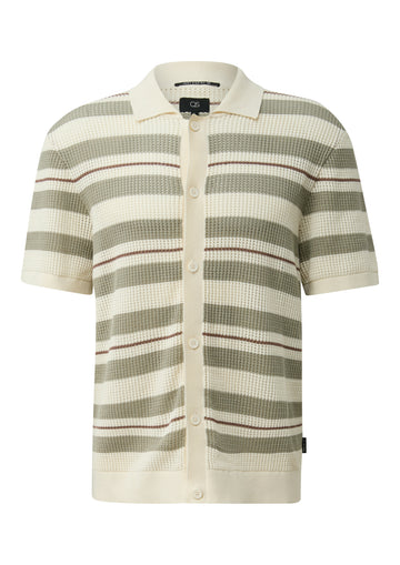 Gestreiftes Strickpolo