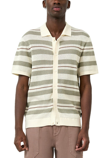 Gestreiftes Strickpolo