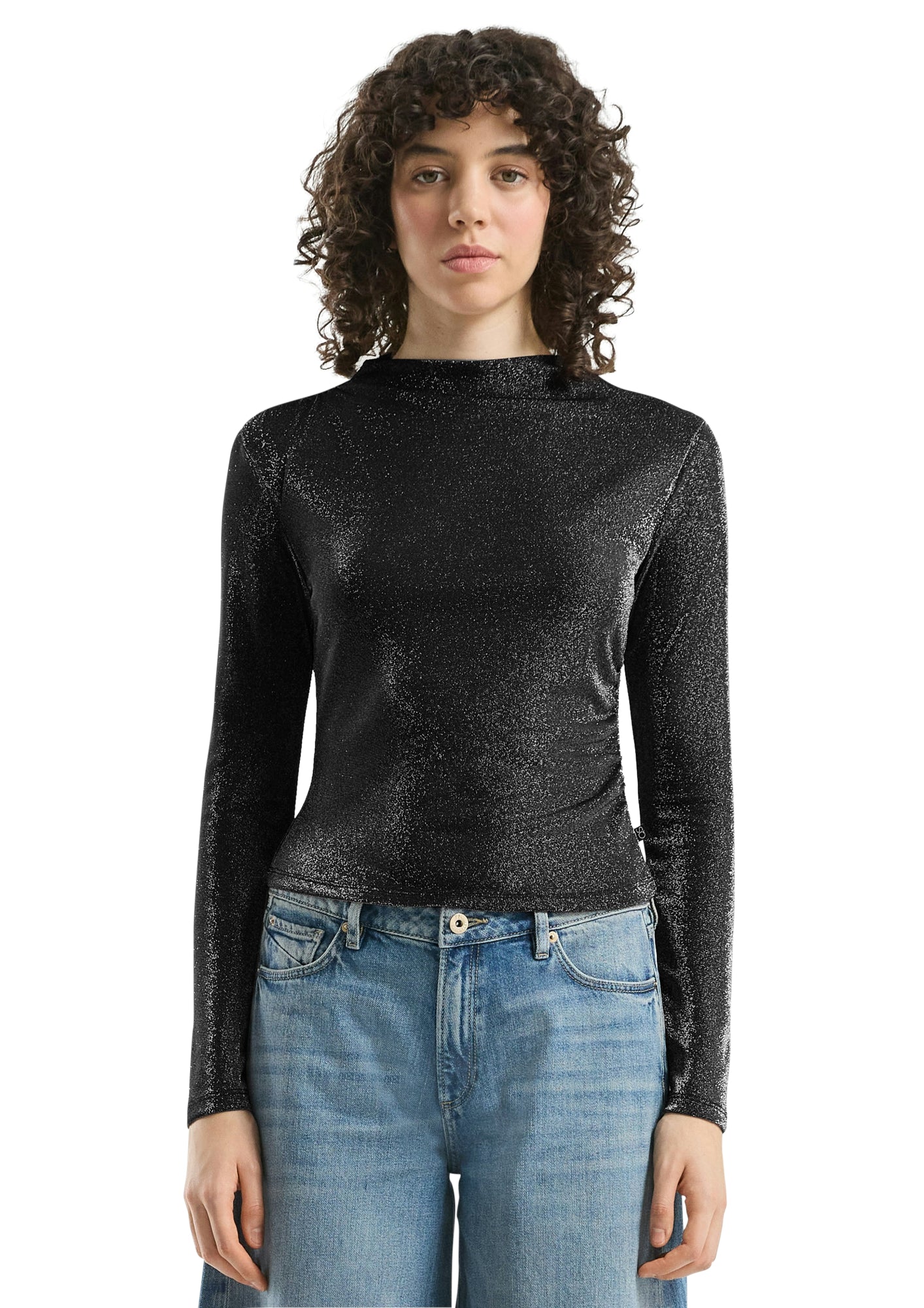 Q/S by s.Oliver Langarmshirts  schwarz