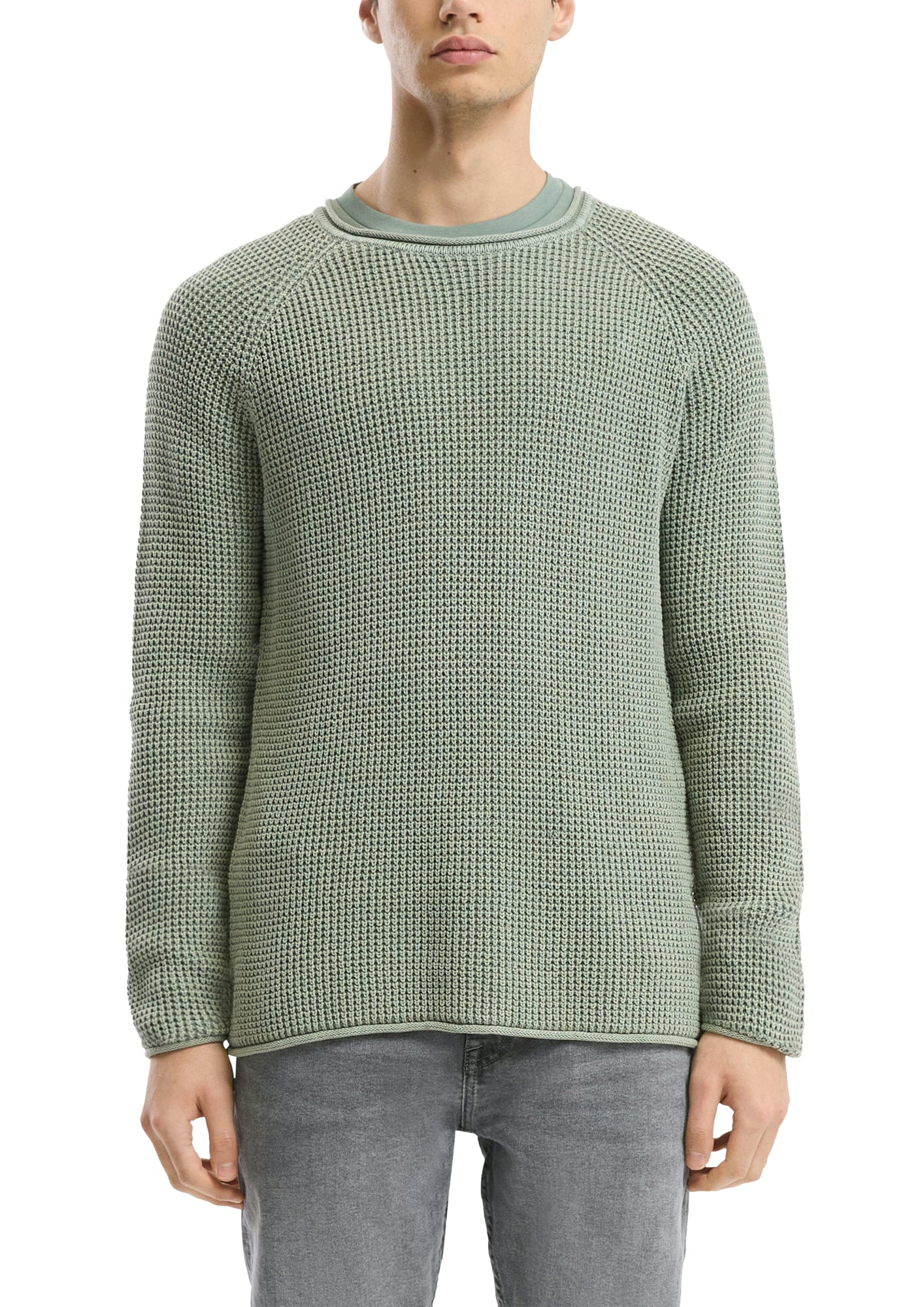Q/S by s.Oliver Pullover  hellgrün