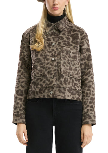 Jacke mit Leo-Print