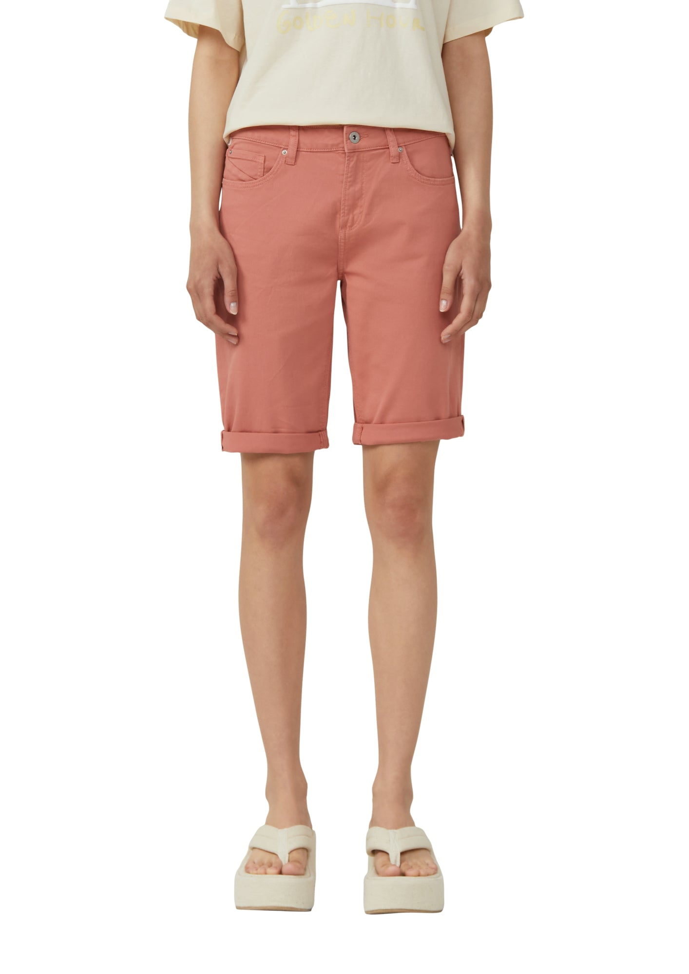 Q/S by s.Oliver Jeansshorts  orange
