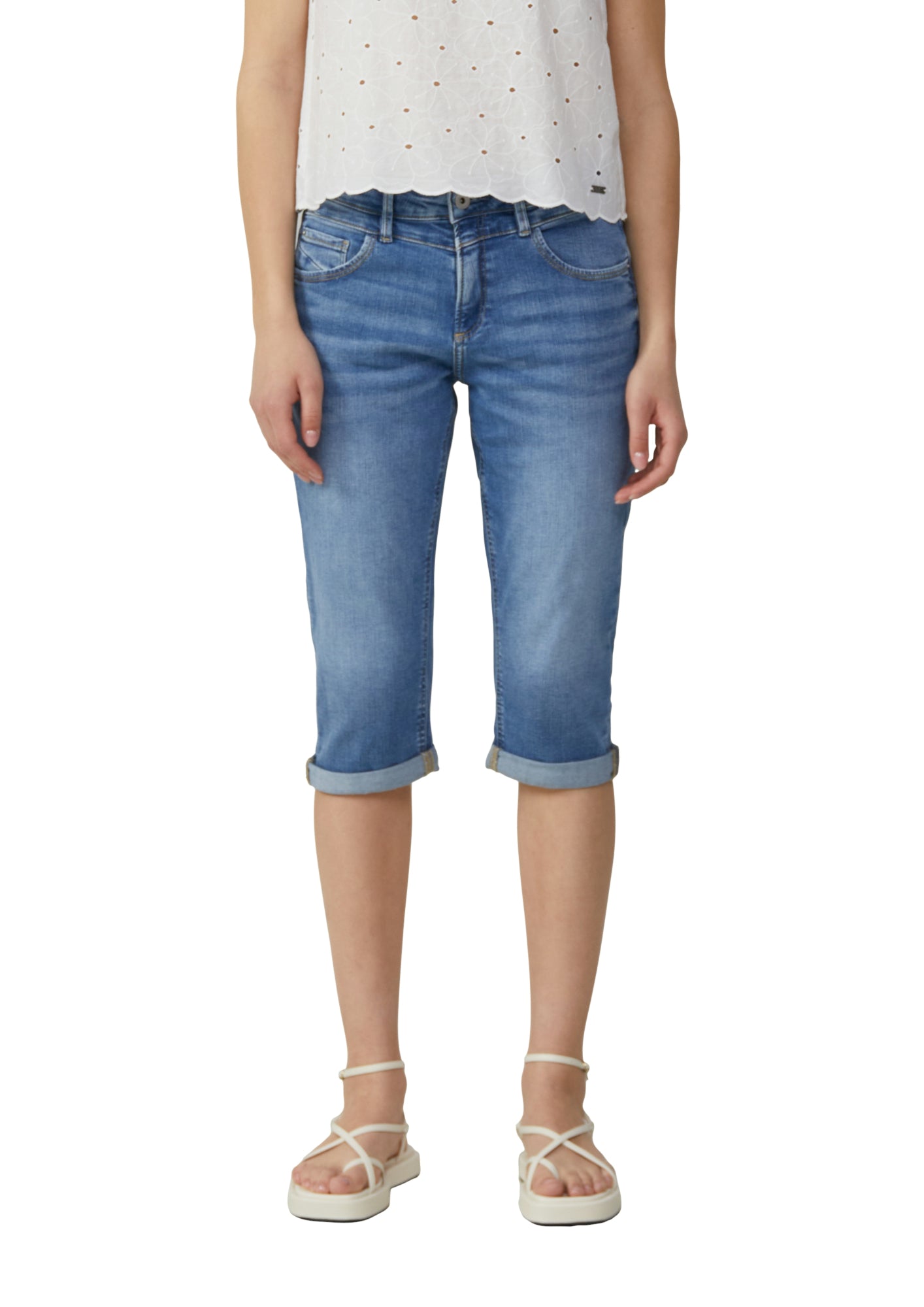 Q/S by s.Oliver Jeansshorts  blau