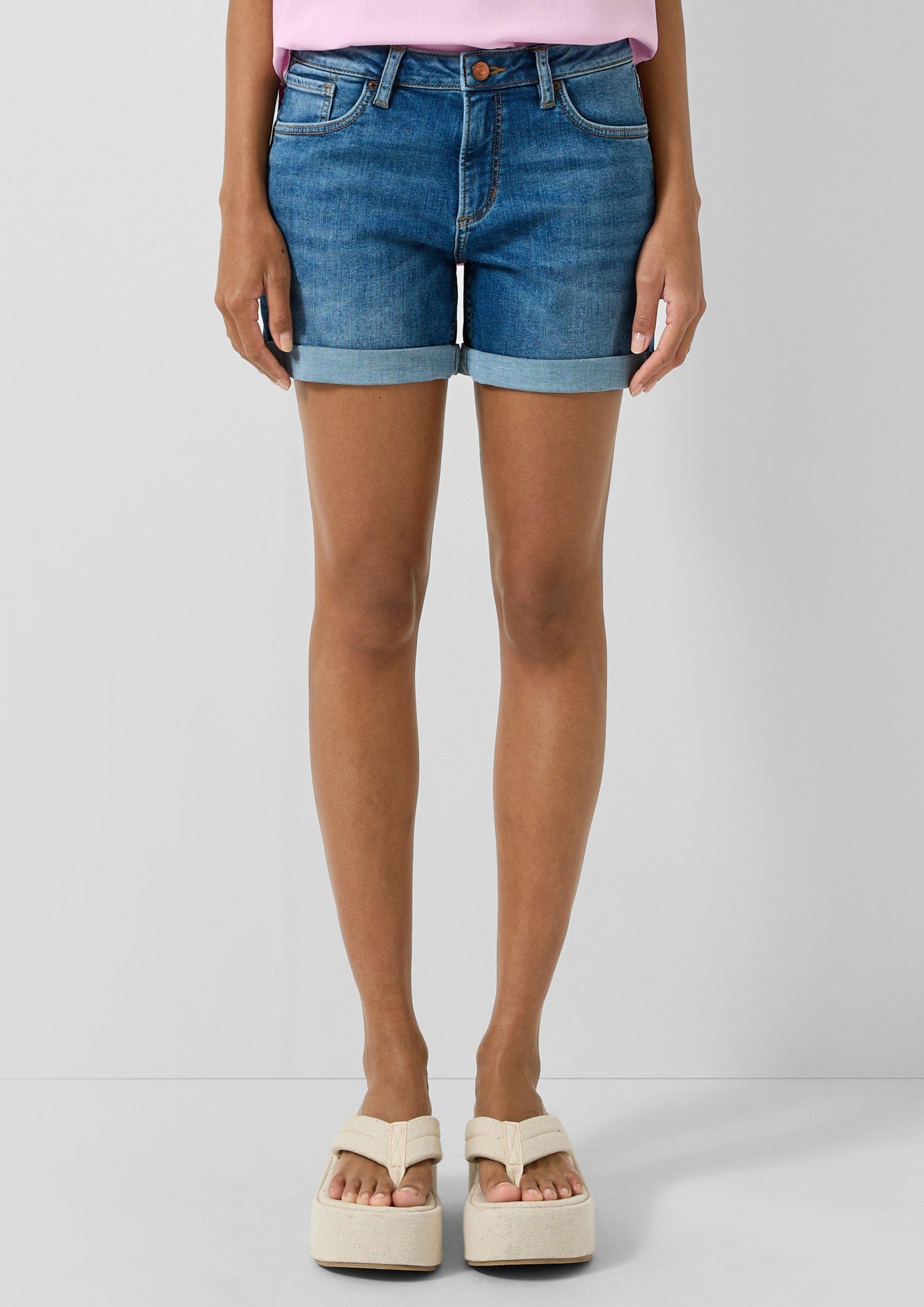 Q/S by s.Oliver Jeansshorts  blau