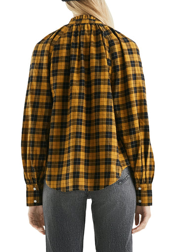 Karobluse mit Rüschenkragen