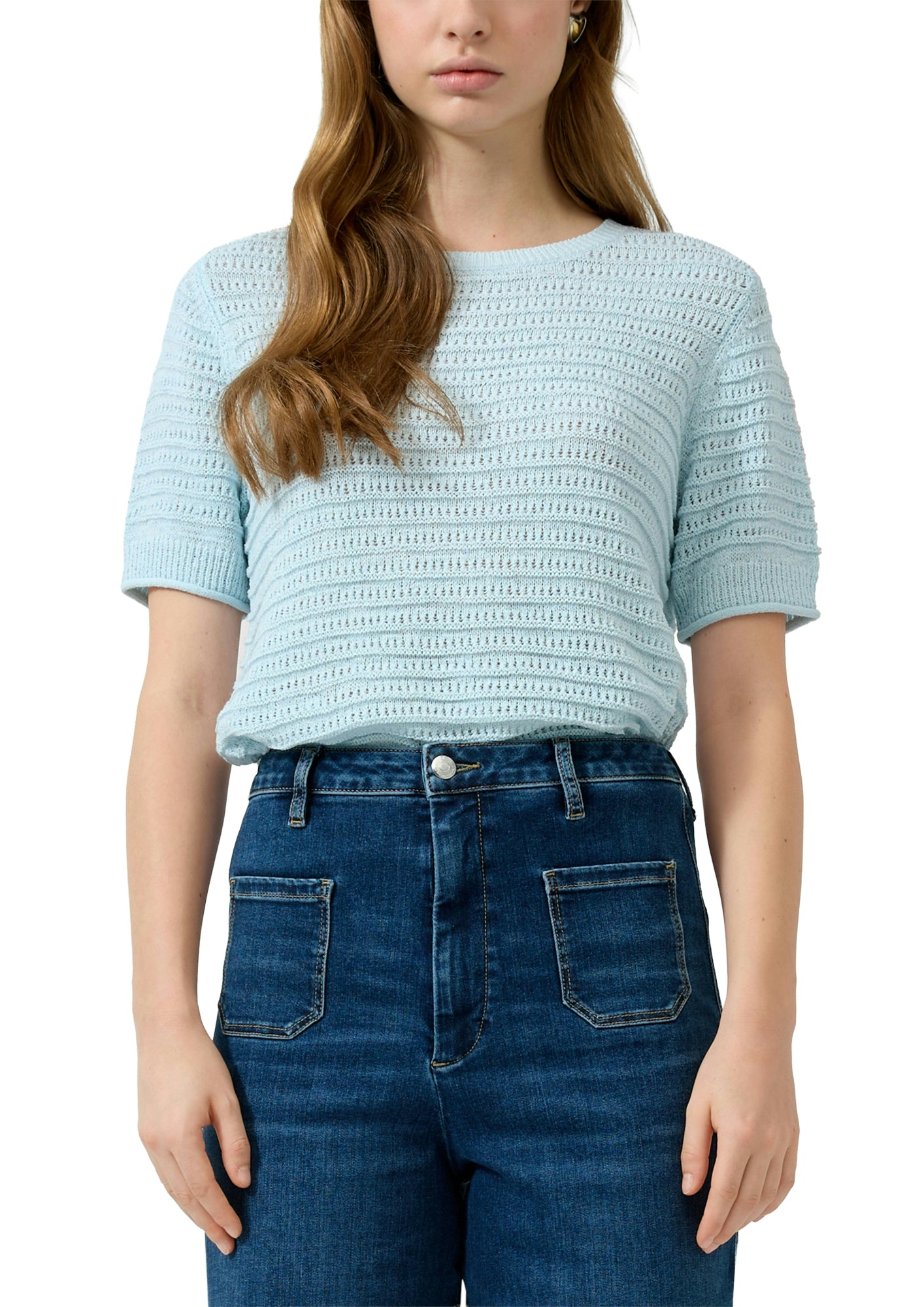 Q/S by s.Oliver Pullover  hellblau