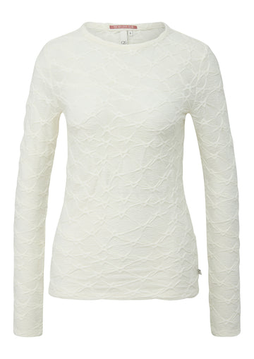 Leicht transparentes Langarmshirt