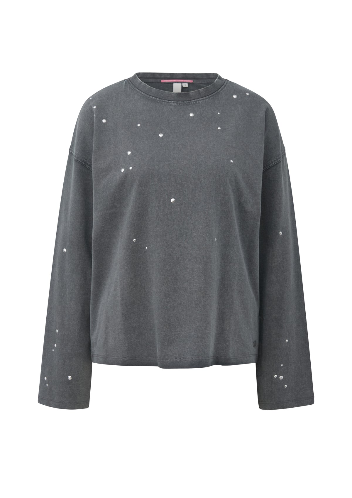 Q/S by s.Oliver Langarmshirts  grau