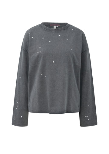 Longsleeve mit Nieten-Detail