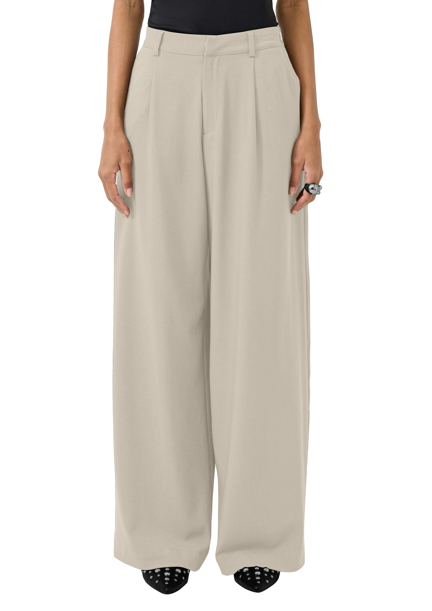 Q/S by s.Oliver Relaxed, Weit  beige
