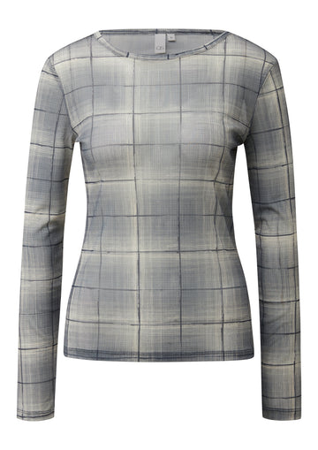 Mesh-Longsleeve mit All-over-Print