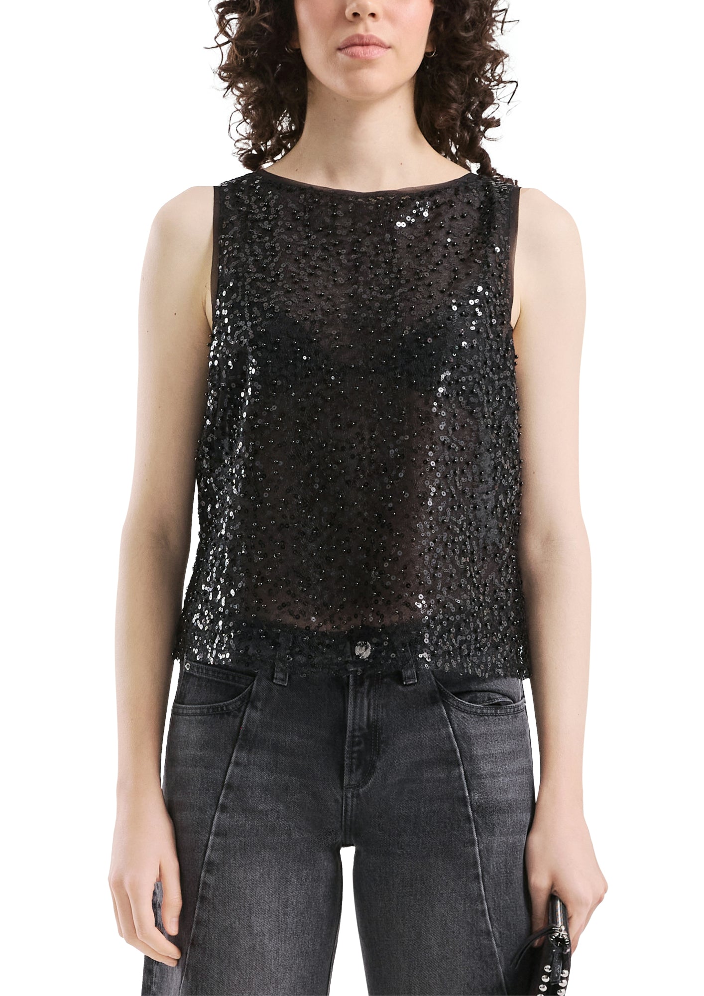 Q/S by s.Oliver Tops  schwarz