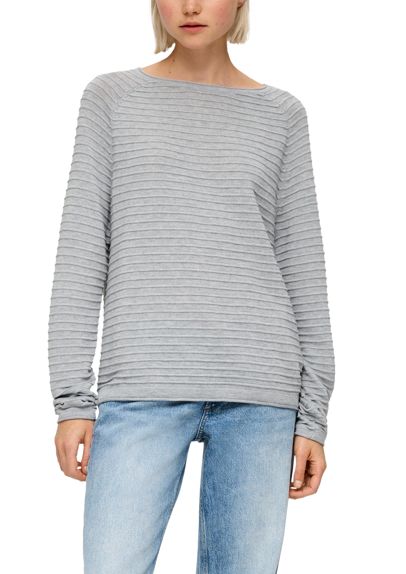 Q/S by s.Oliver Pullover  grau
