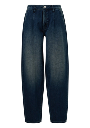 Q/S by s.Oliver Barrel Leg Jeans mit High Rise und Used-Effekt
