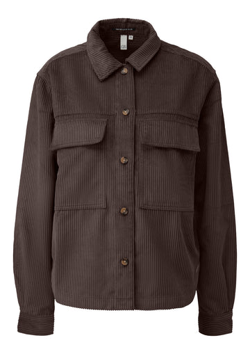 Q/S by s.Oliver Cord-Overshirt mit Pattentaschen und Loose Fit
