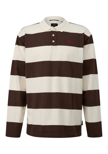Rugbyshirt mit Stickerei auf der Brust