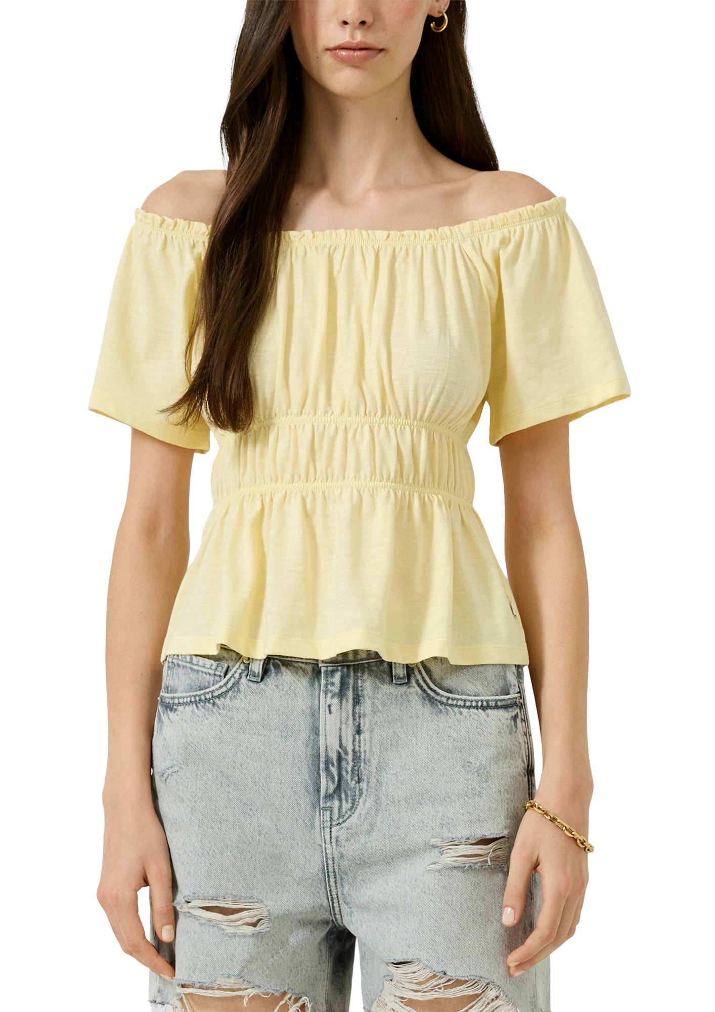 Q/S by s.Oliver T-Shirts  gelb