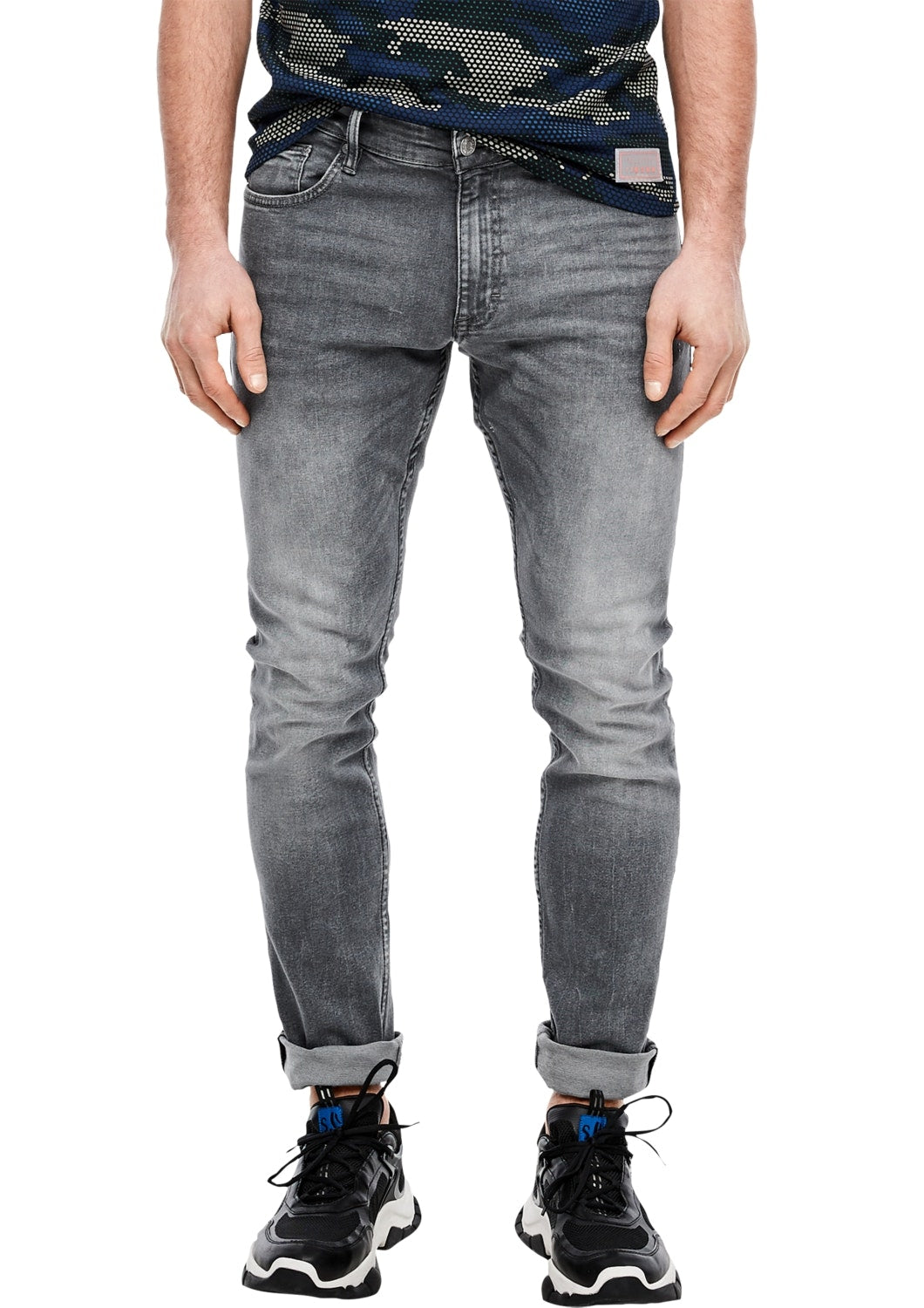 Q/S by s.Oliver Skinny, Slim  grau