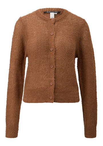 Strickjacke mit Bouclé-Optik