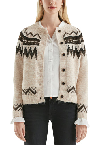 Strickjacke mit Norwegermuster