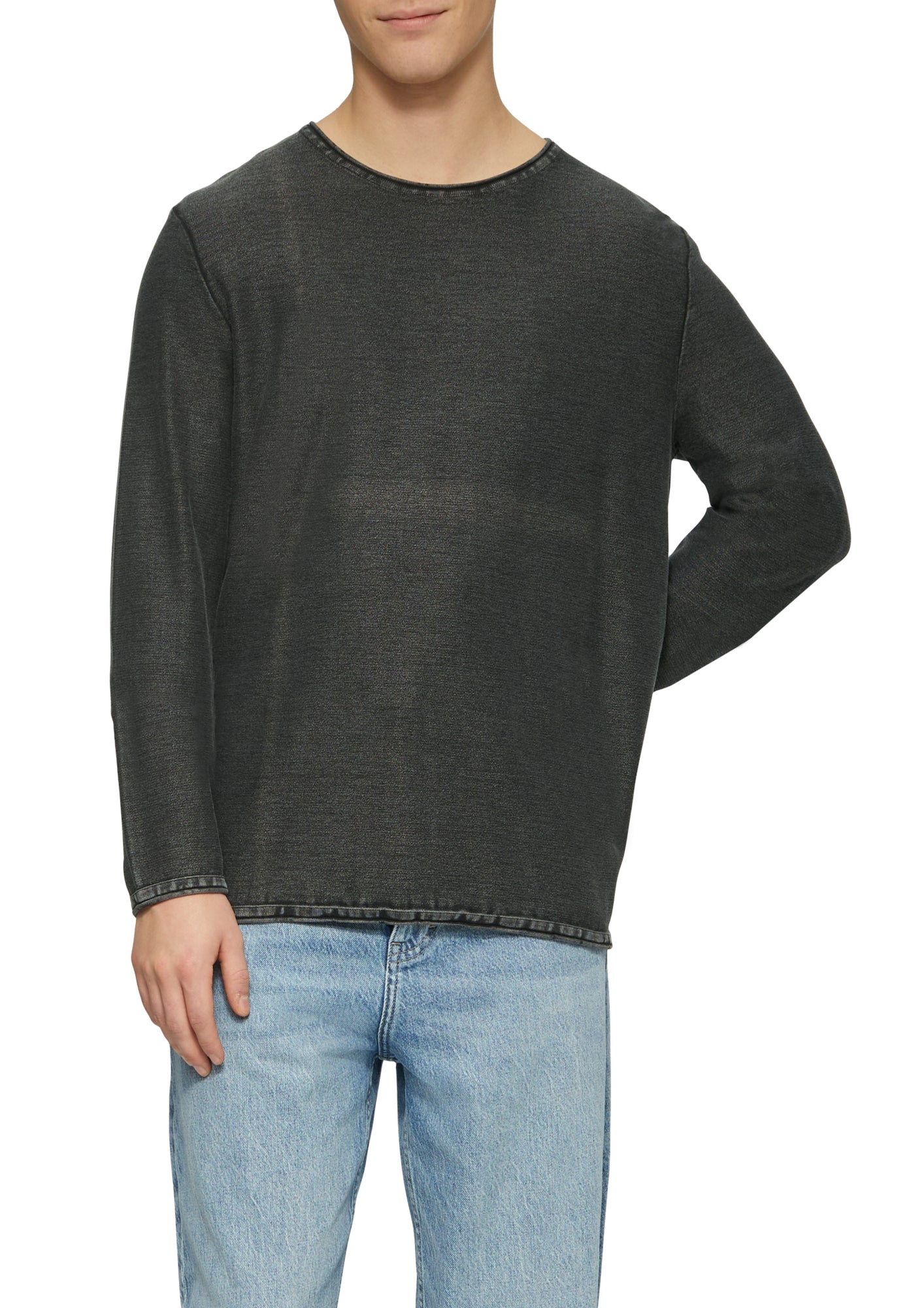 Q/S by s.Oliver Pullover  dunkelgrau