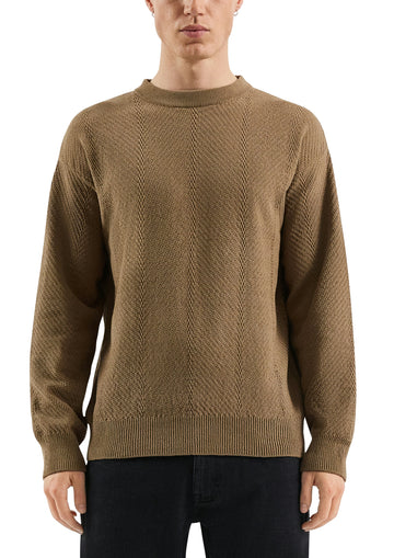 Strukturierter Strickpullover
