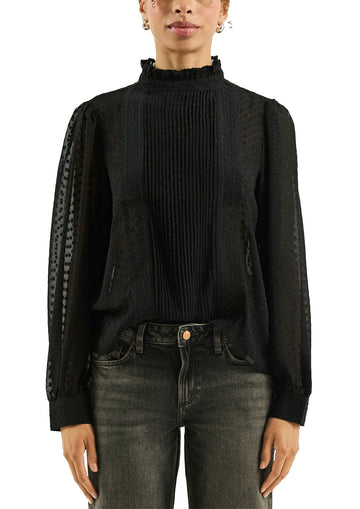 Transparente Chiffonbluse