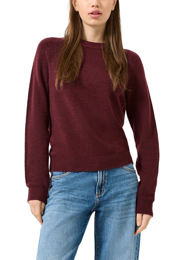 Weicher Strickpullover mit Raglanärmeln