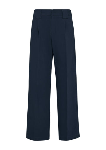 Wide-Leg-Hose mit Bundfalte