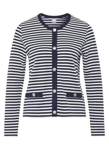 Strickjacke mit Streifen