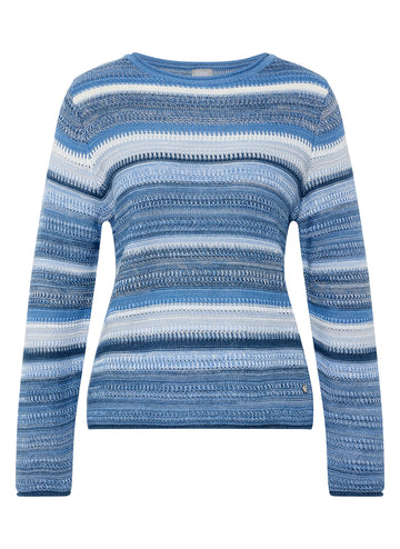 Strickpullover mit Streifen