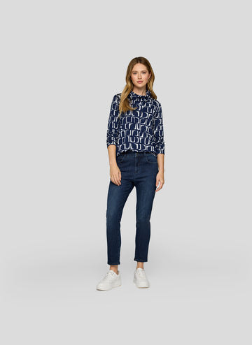 Sweatshirt mit Schalkragen