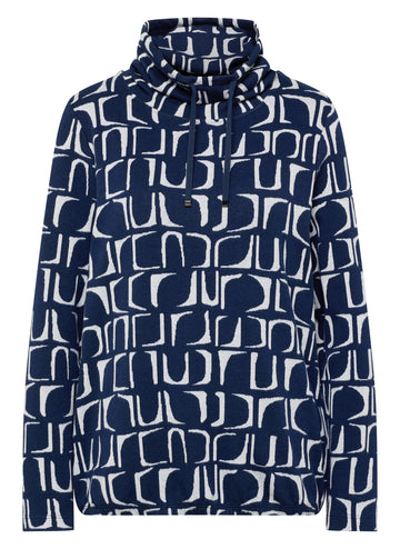 Sweatshirt mit Schalkragen