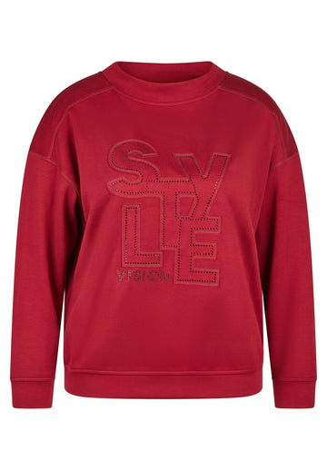 Sweatshirt mit Stickerei