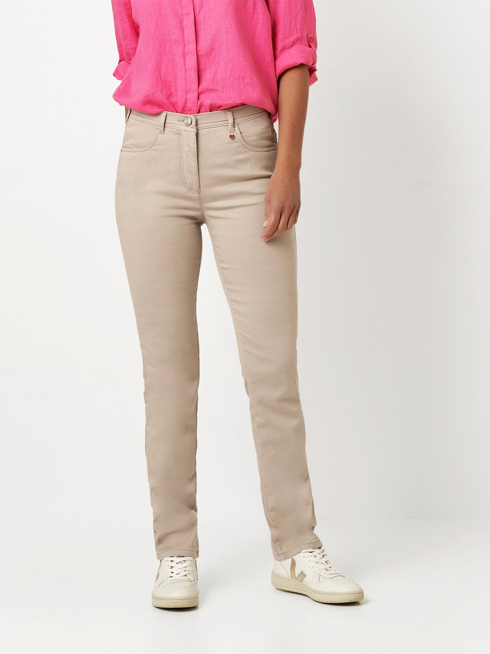 Relaxed by Toni Skinny, Slim  beige
