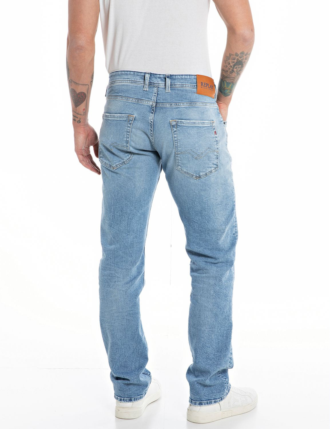 Replay Straight  hellblau
