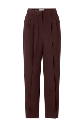 Cropped Wide Leg Pleated Pants