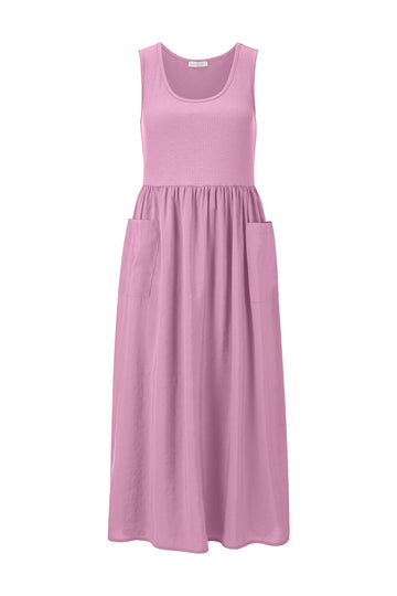 Midikleid mit Ripp-Oberteil
