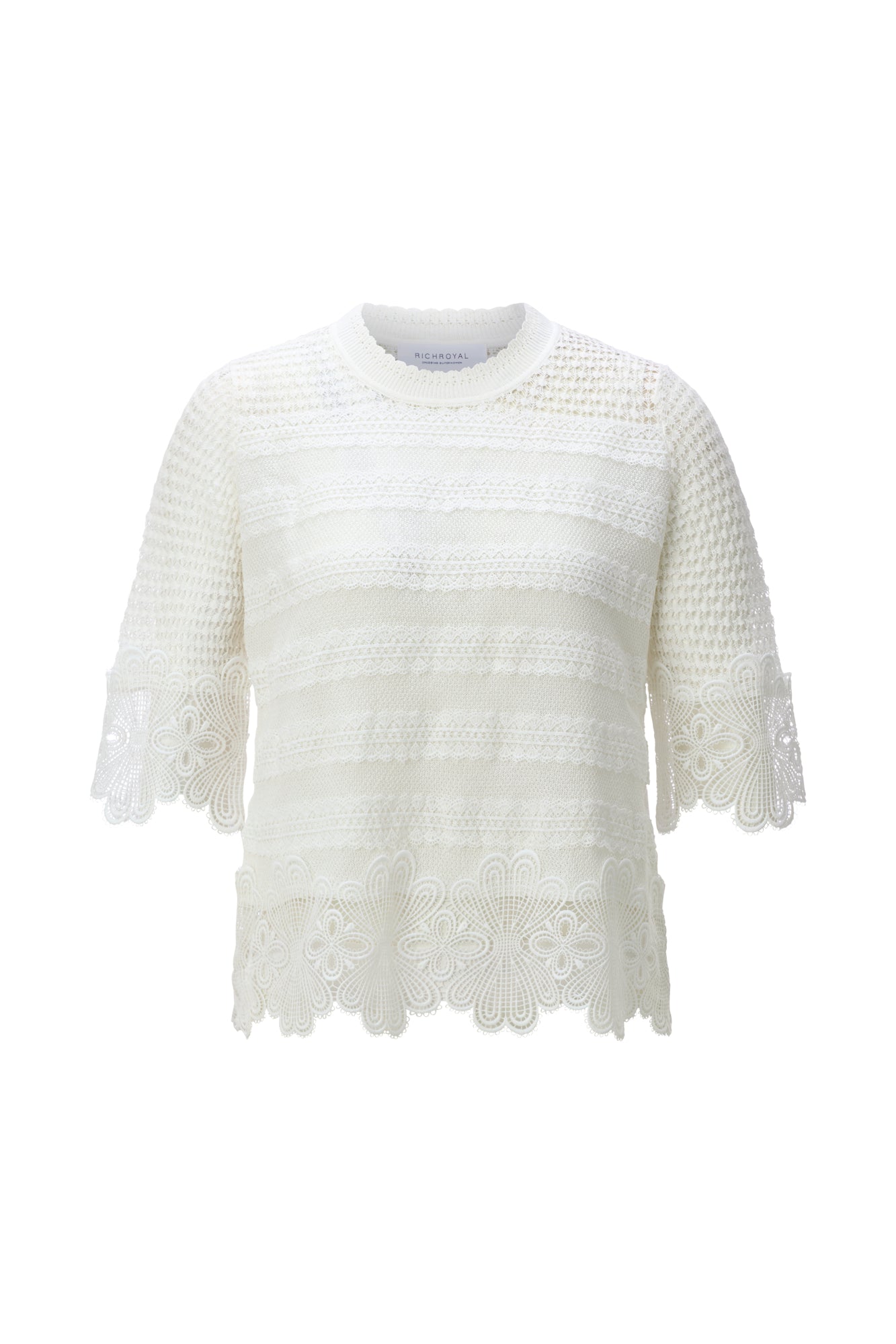 Rich & Royal Pullover  weiß