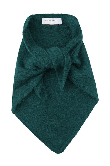 Soft-Touch Dreieckstuch mit Bouclé-Struktur