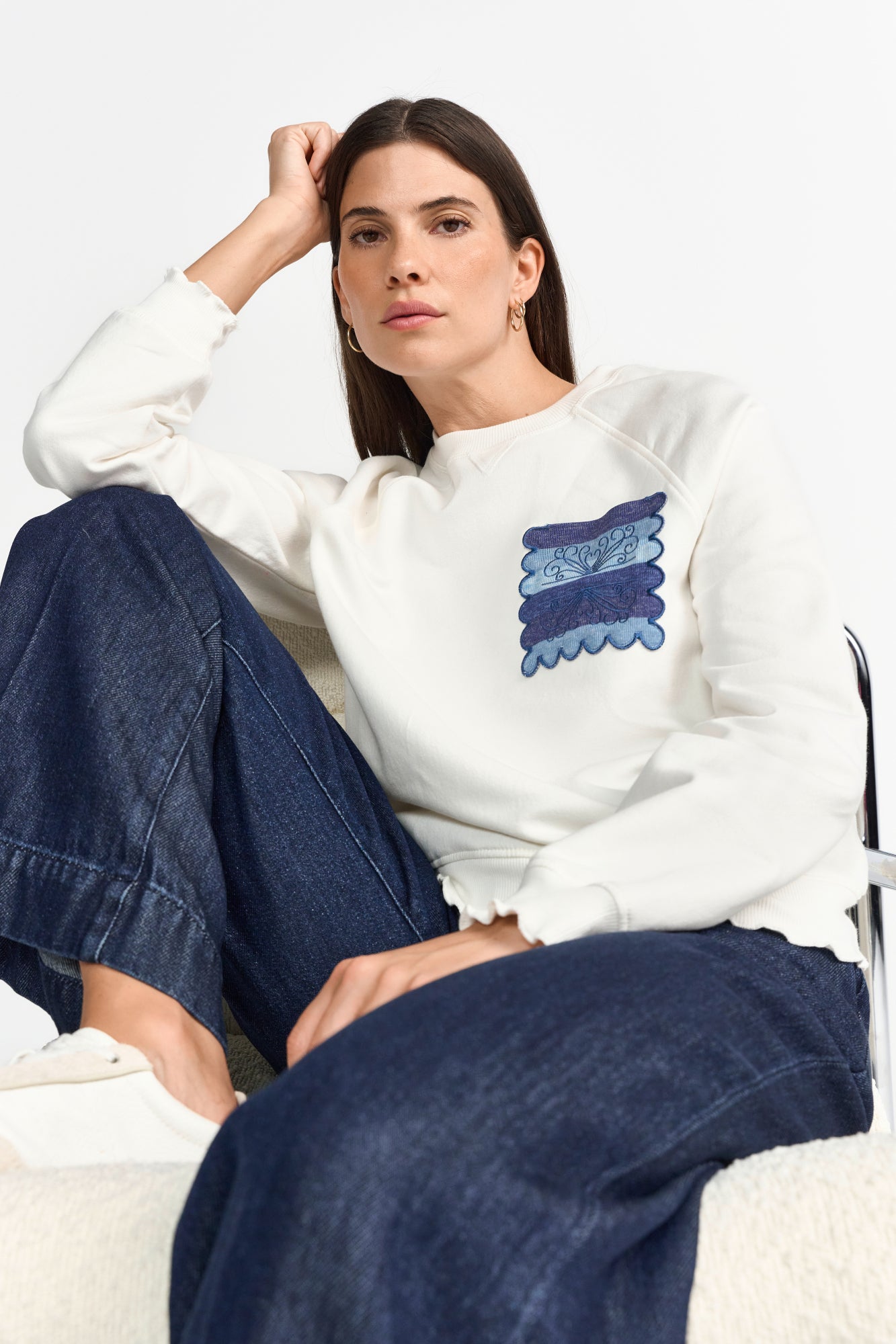 Rich & Royal Sweatshirts  weiß