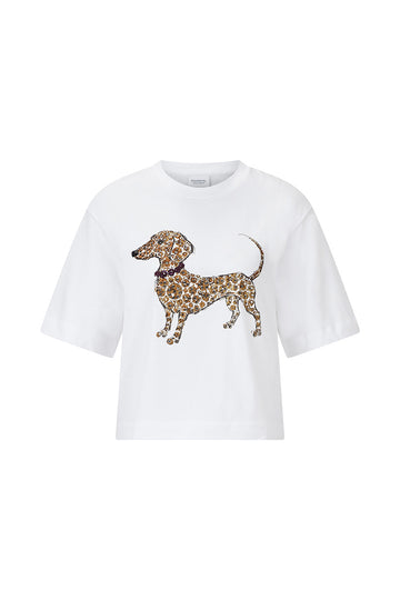 T-Shirt  mit Hunde Print