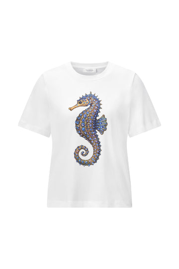 T-Shirt mit Seepferdchen-Print